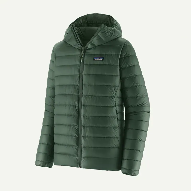 Patagonia Down Sweater Hoody in Treeline Green