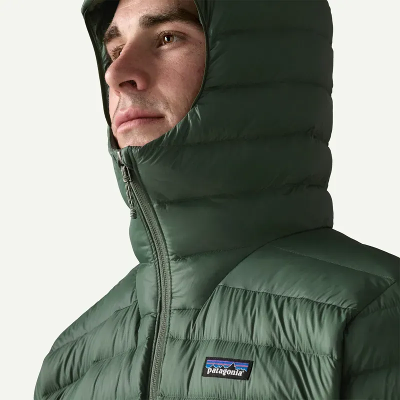 Patagonia Down Sweater Hoody in Treeline Green-5