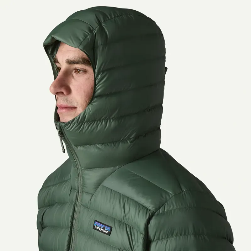Patagonia Down Sweater Hoody in Treeline Green-6