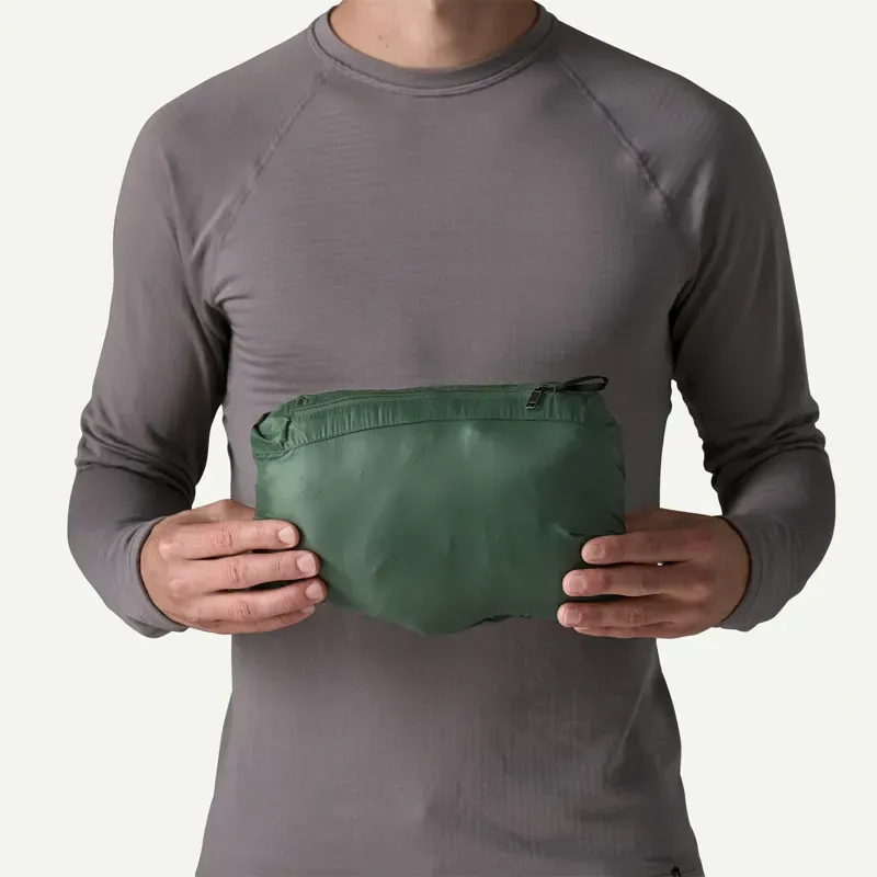 Patagonia Down Sweater Hoody in Treeline Green-9