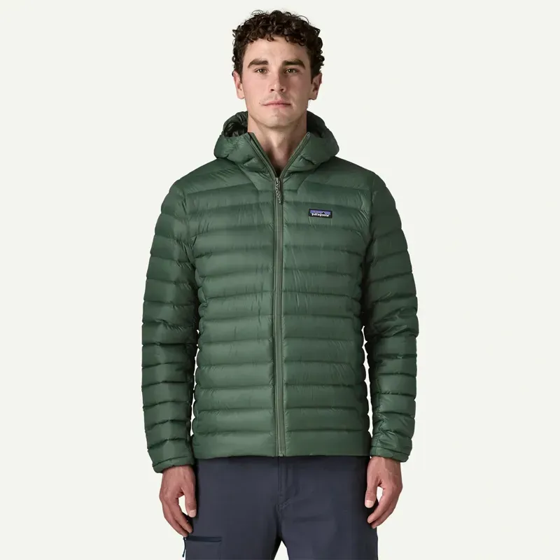 Patagonia Down Sweater Hoody in Treeline Green-1