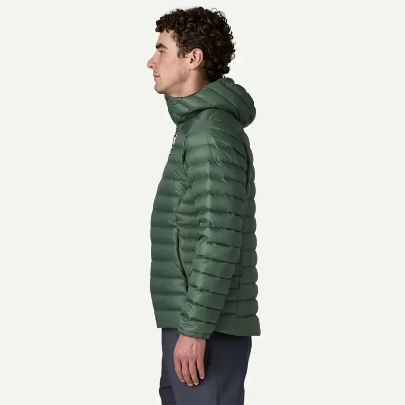 Patagonia Down Sweater Hoody in Treeline Green-3