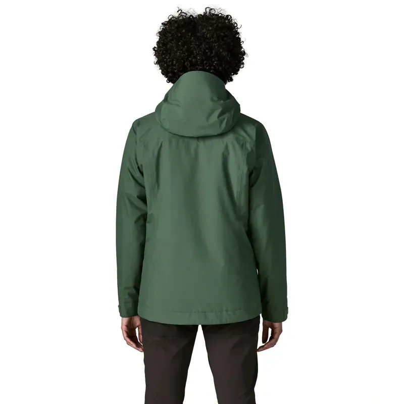 Patagonia Insulated Boulder Fork Women's Rain Jacket in Capy Green-2