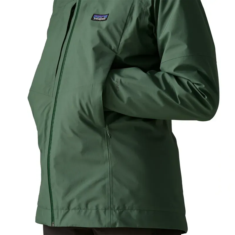 Patagonia Insulated Boulder Fork Women's Rain Jacket in Capy Green-4