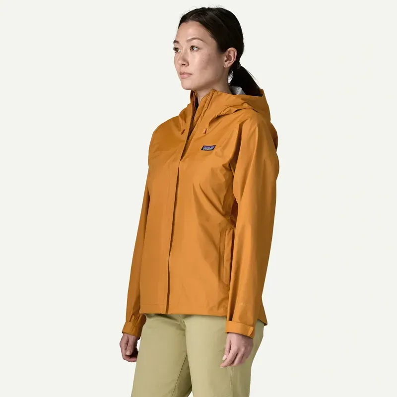 Patagonia Women's Torrentshell 3L Rain Jacket in Cinnamon Brown-3