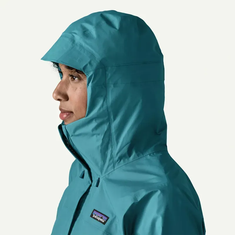 Patagonia Women's Torrentshell 3L Rain Jacket in Glacial Blue-5