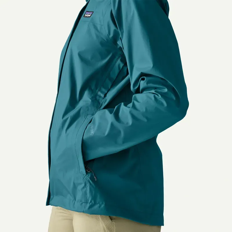 Patagonia Women's Torrentshell 3L Rain Jacket in Glacial Blue-4