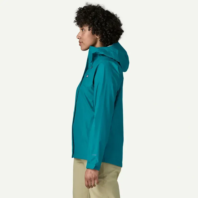 Patagonia Women's Torrentshell 3L Rain Jacket in Glacial Blue-3