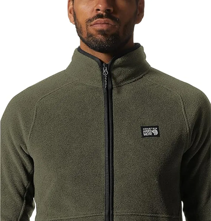 Polartec Double Brushed Full Zip Jacket - Green Heather-2