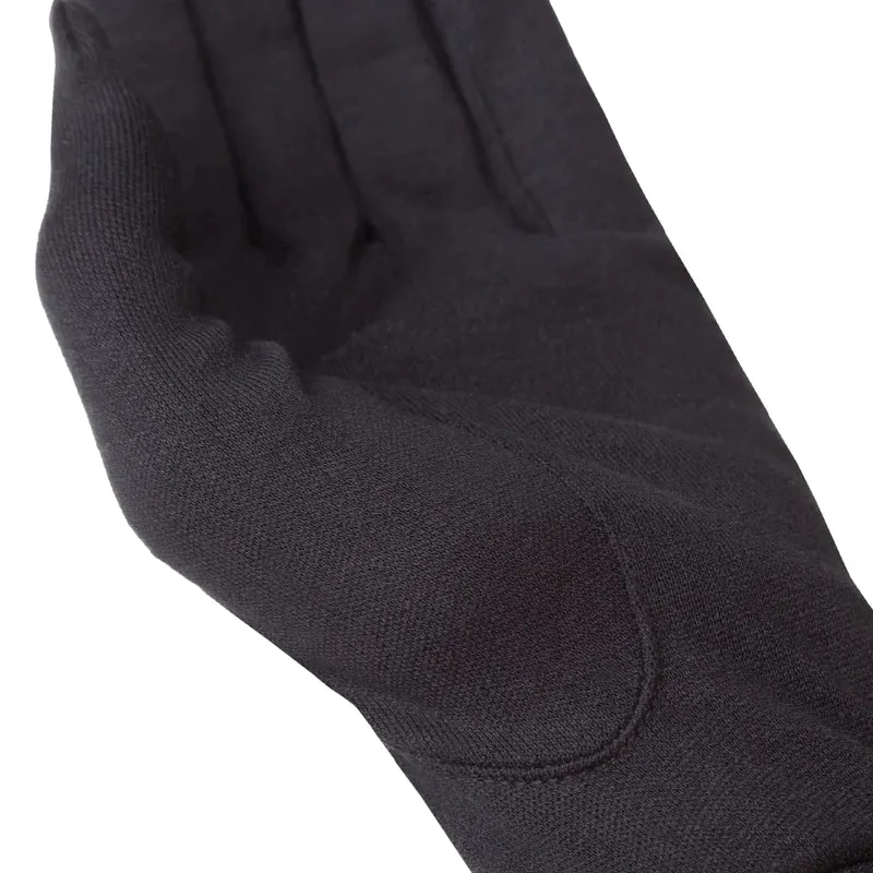 Silk Liner Glove in Black-2