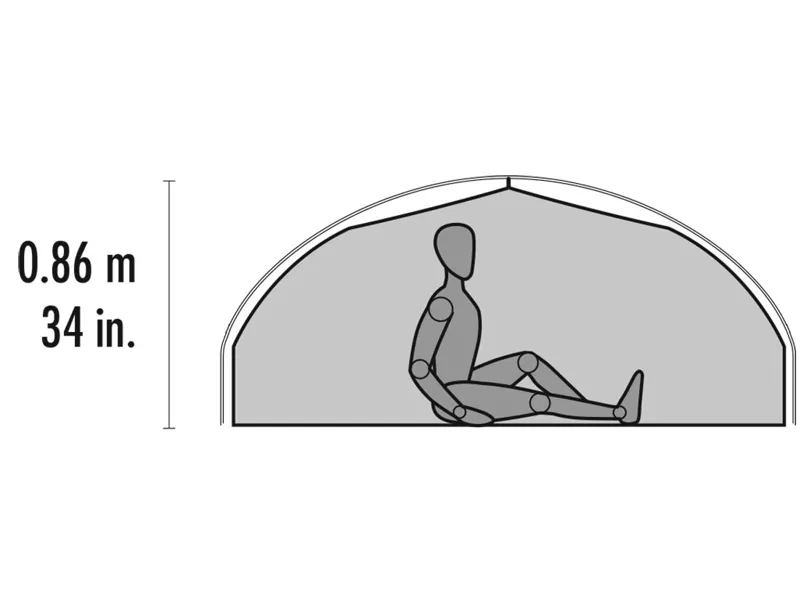 MSR Carbon Reflex 2 V5 Tent in Green-5