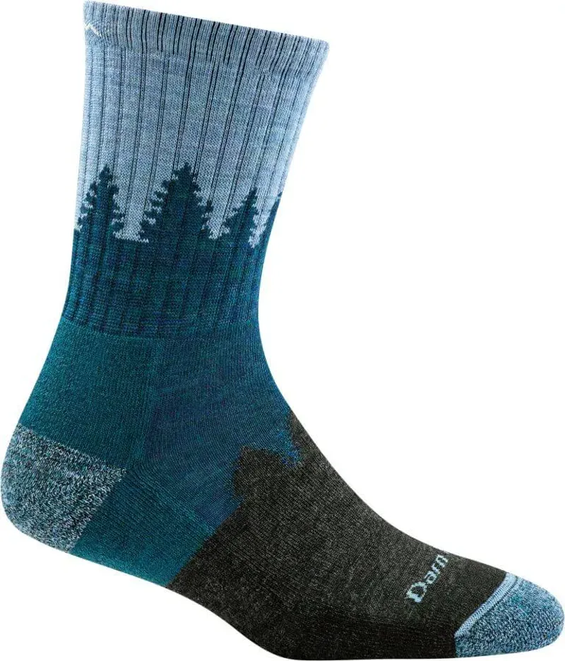 Darn Tough Treeline Midweight Cushioned Women's Micro Socks in Blue