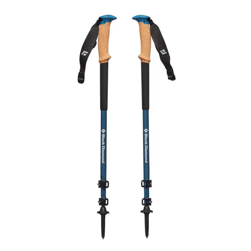 Black Diamond Alpine Carbon Cork WR Trekking Poles in Astral Blue