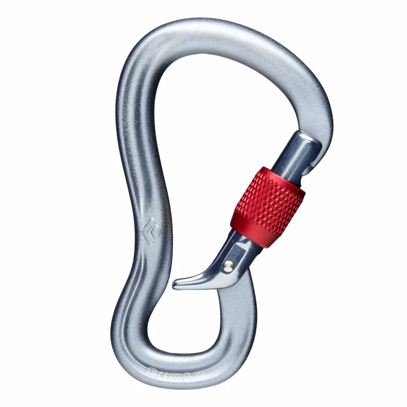 Black Diamond Gridlock Screwgate Carabiner in Silver