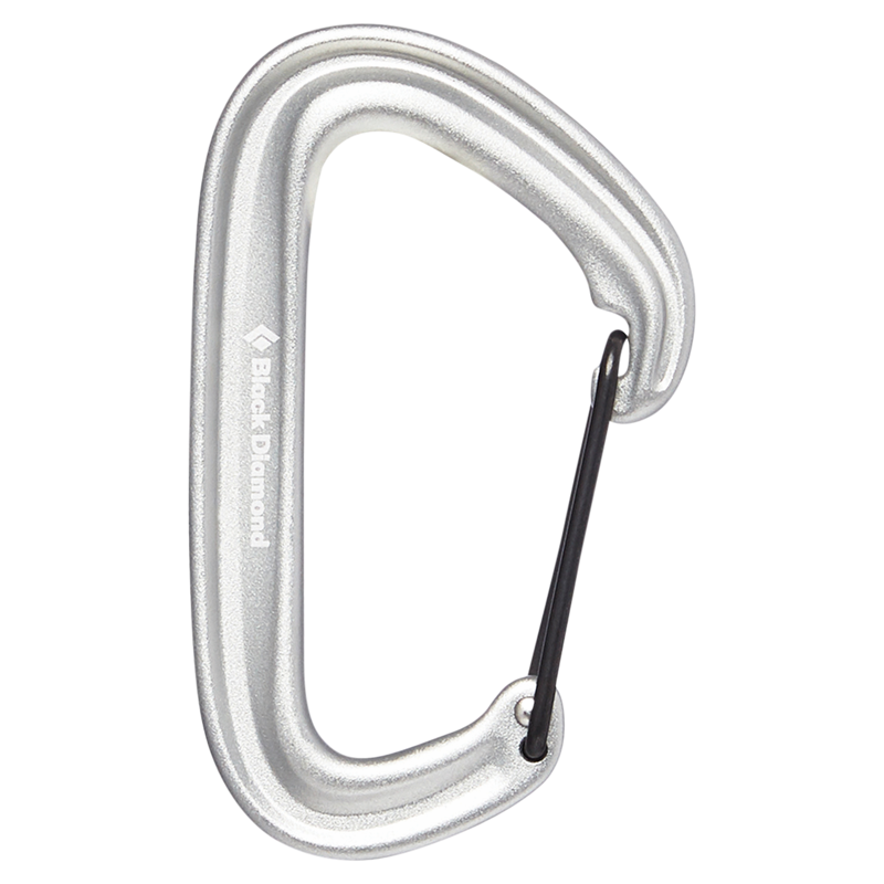 Black Diamond LiteWire Carabiner in Light Grey