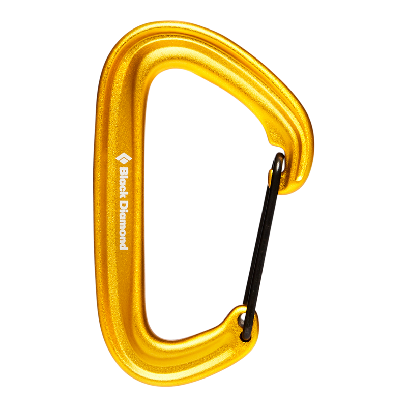 Black Diamond LiteWire Carabiner in Yellow