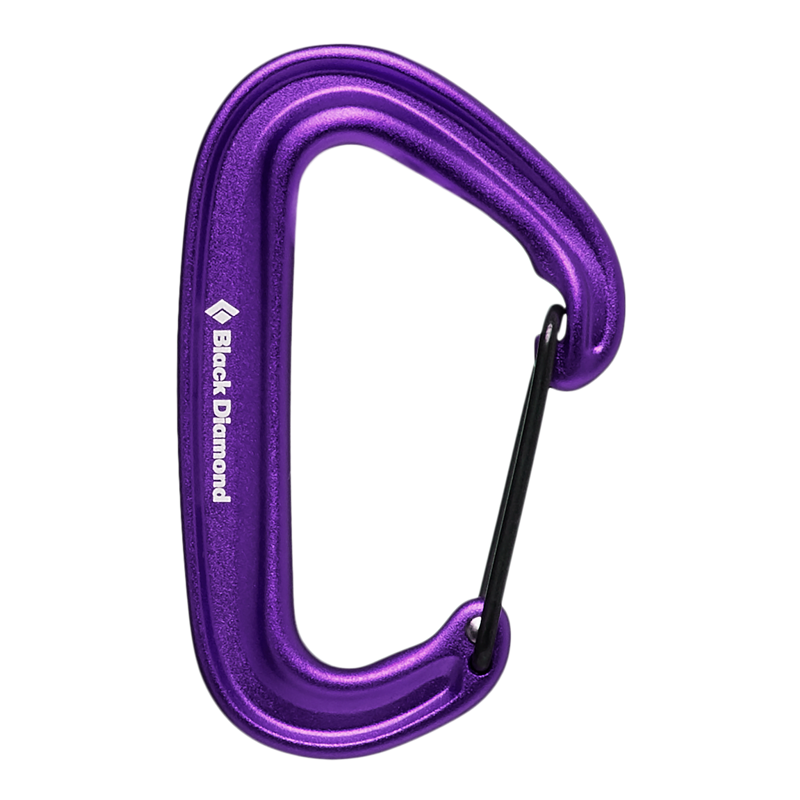 Black Diamond MiniWire Carabiner in Purple