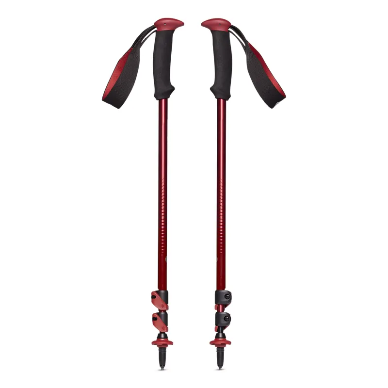 Black Diamond Trail Back Trekking Poles in Dark Crimson