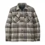 Patagonia Insulated MW Fjord Flannel Shirt in Ice Caps: Smolder Blue