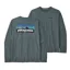 Patagonia P-6 Logo Long Sleeve Responsibili-Tee in Nouveau Green