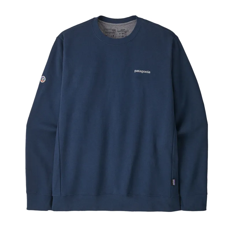Patagonia Fitz Roy Icon Uprisal Crew Sweatshirt in Lagom Blue