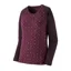 Patagonia Capilene Midweight Womens Crew in Fire Floral: Night Plum