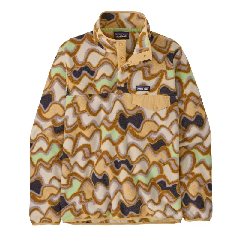 Patagonia Womens' Lightweight Synchilla Snap-T Pullover in Small Currents: Natural
