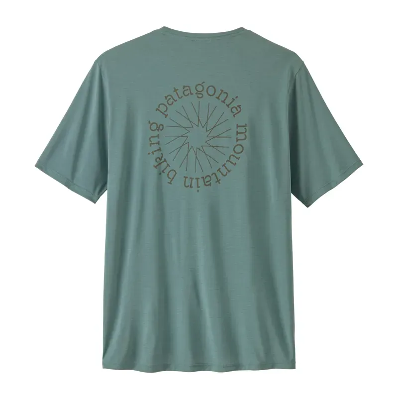 Patagonia Men's Capilene Cool Daily Shirt in Spoke Stencil: Blue Sage-1