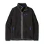 Patagonia Men's Retro Pile Fleece Jacket in Black/Forge Grey