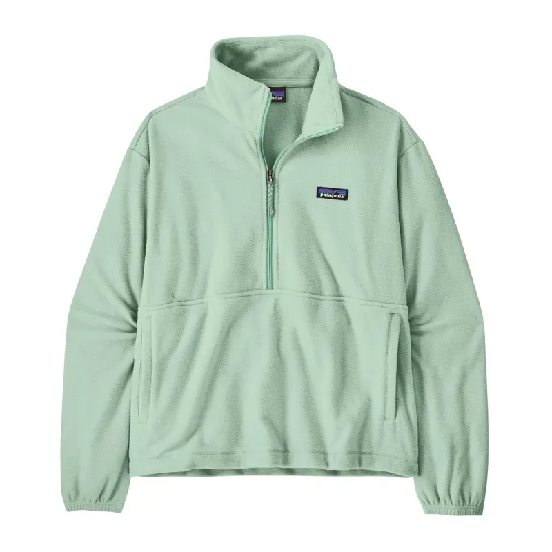 Patagonia Women's Micro D 1/2-Zip Fleece Pullover in Thin Ice
