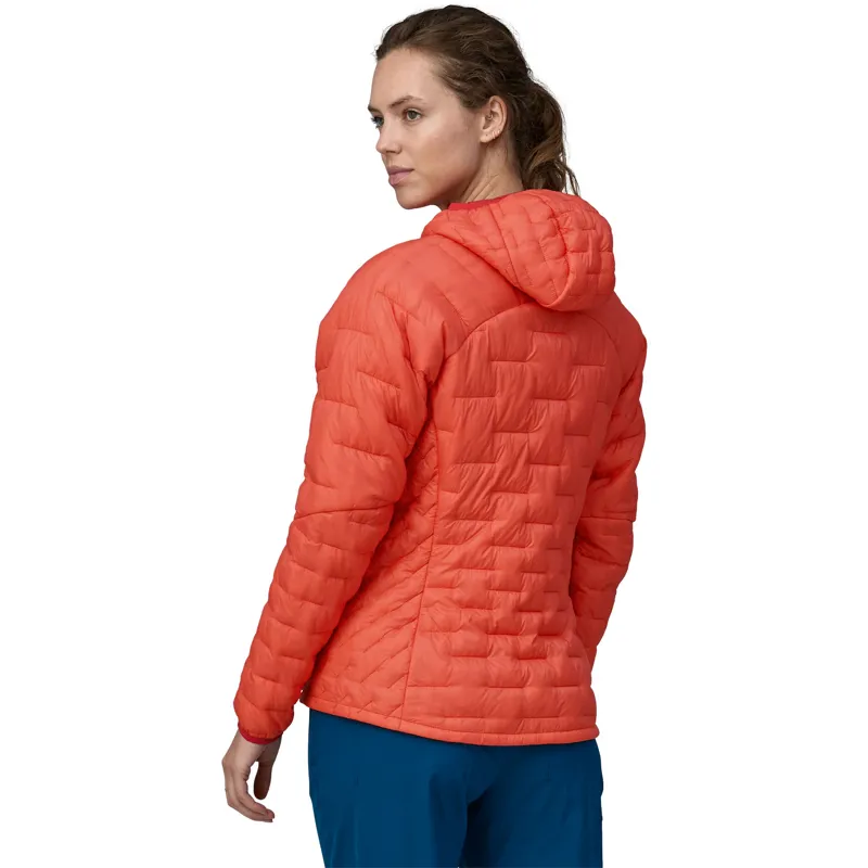 W's Micro Puff Hoody Pimento Red-2
