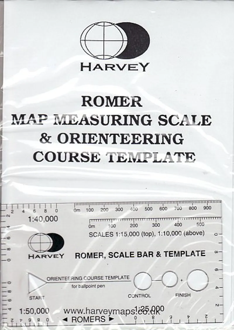 Romer and Course Template includes 1:15k 1:40k and 1:50k scales