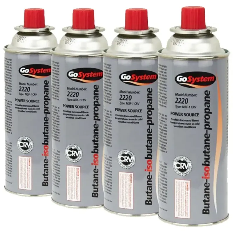 Go System Bayonet Gas Canister 227g 4 Per Pack