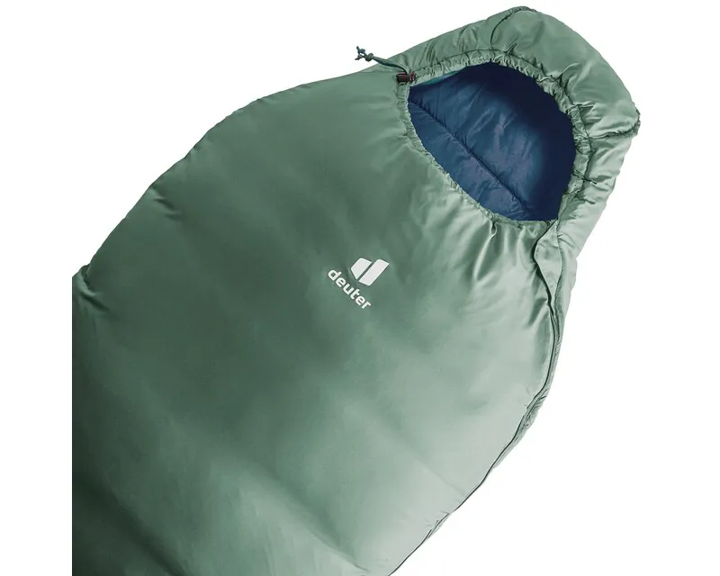 Deuter Orbit 0C Long Sleeping Bag in Ivy Ink-1
