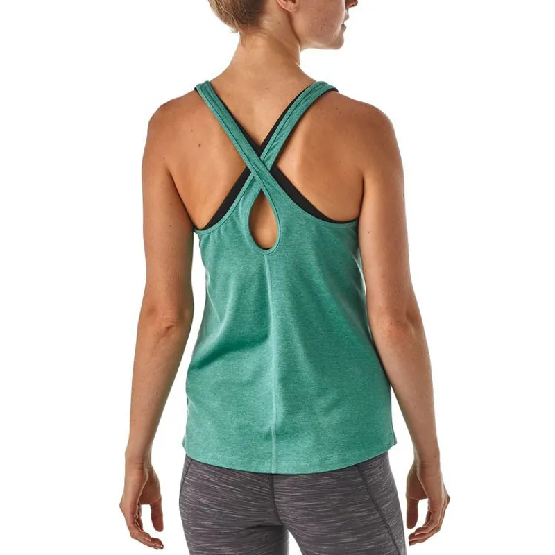 Patagonia Women's Fleur Tank in Green-1