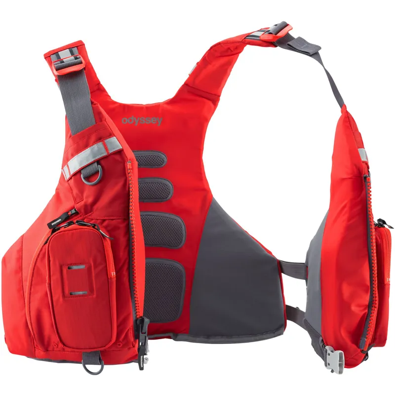 NRS Odyssey Sea Kayaking PFD in Red-1