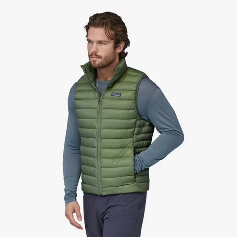 M's Down Sweater Vest Sedge Green-1