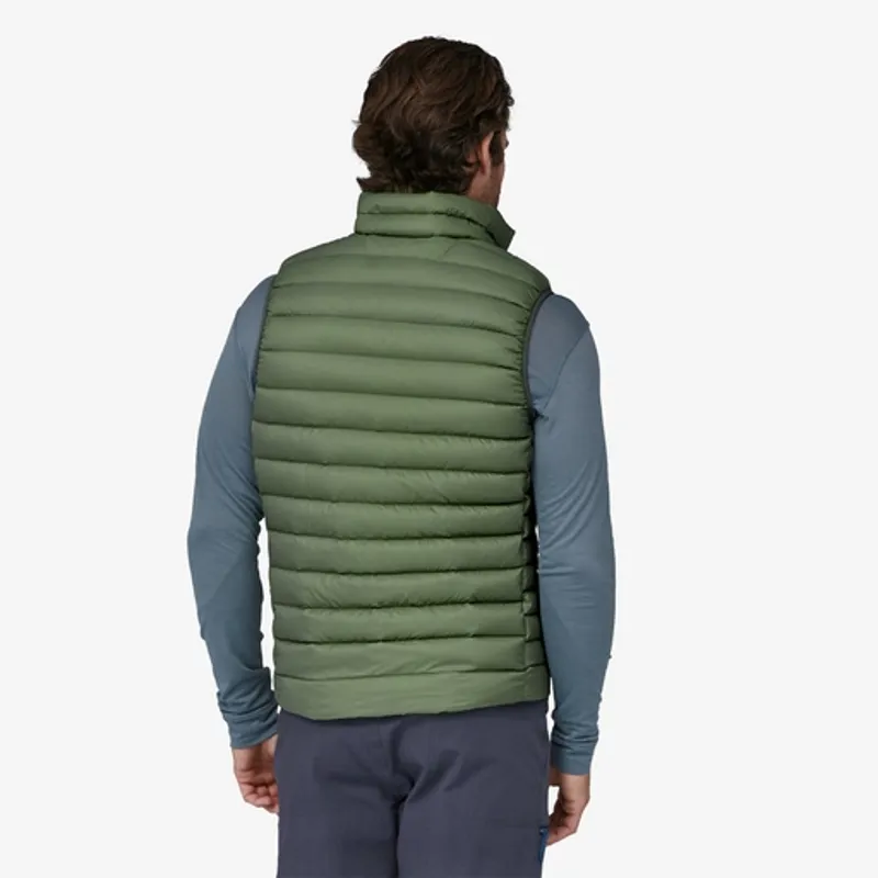 M's Down Sweater Vest Sedge Green-2
