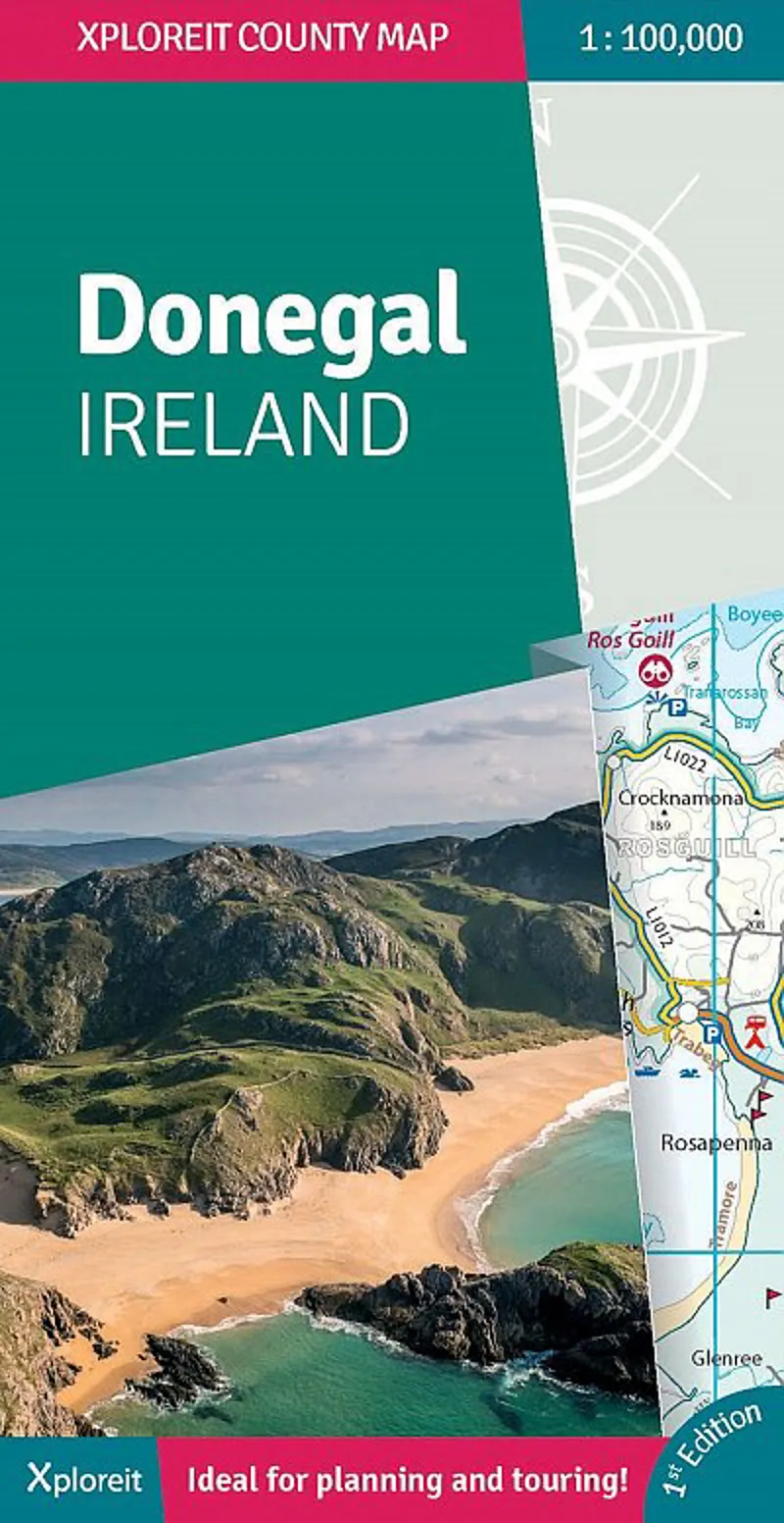Donegal Ireland  Xploreit County Map-1