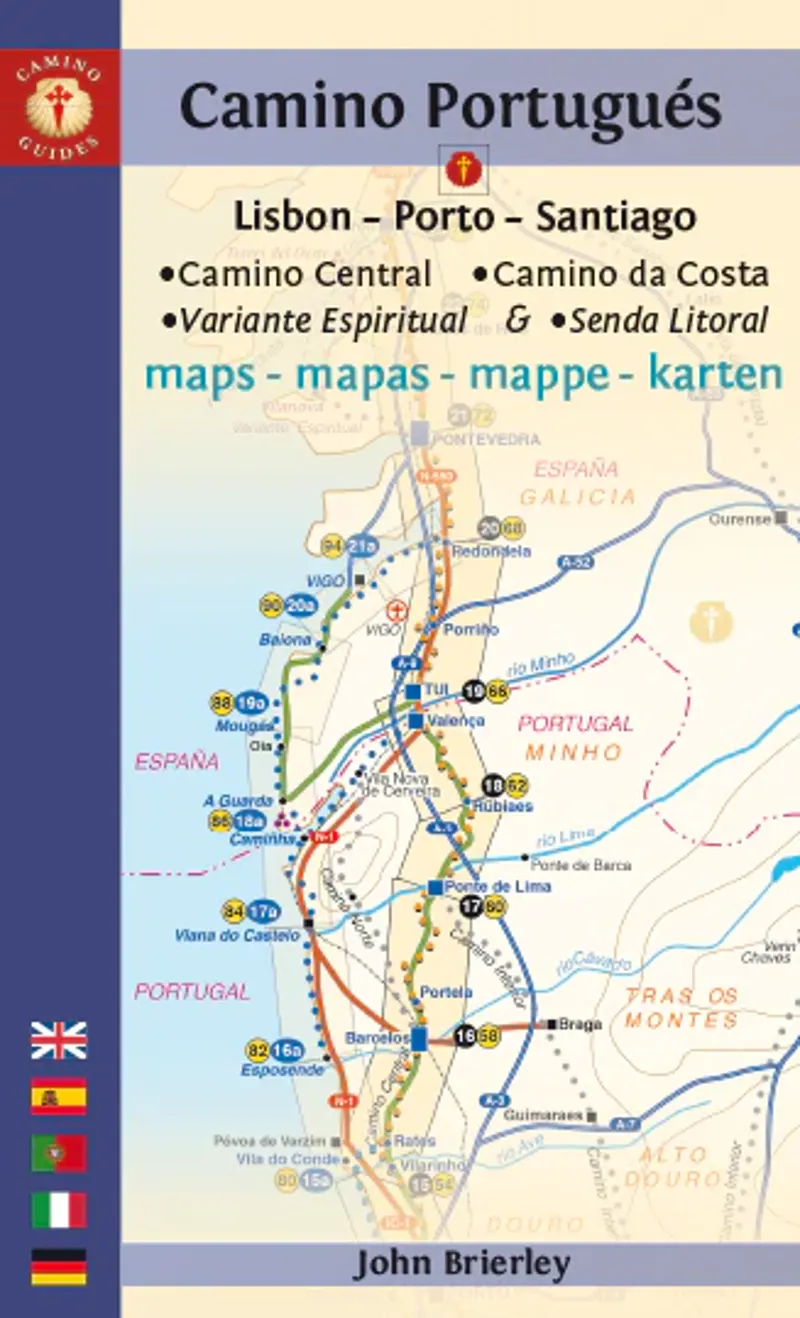 Camino De Santiago Maps Camino Portugues - Brierley