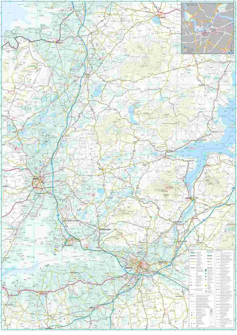 Xploreit County Map of Clare 3rd Edition 2024-5