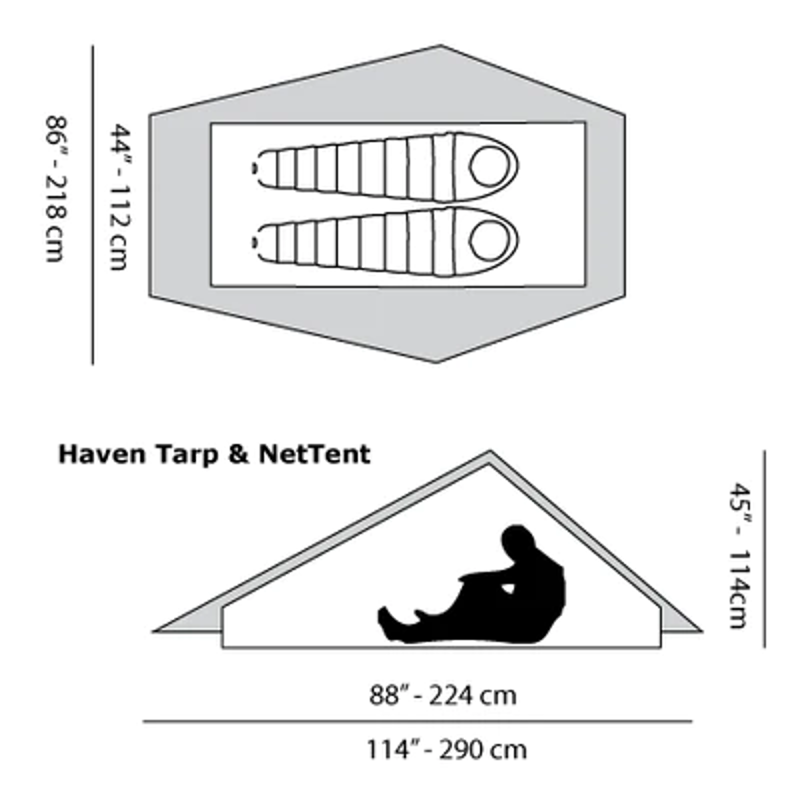 Haven Ultralight Tent Grey Seam Sealed-3