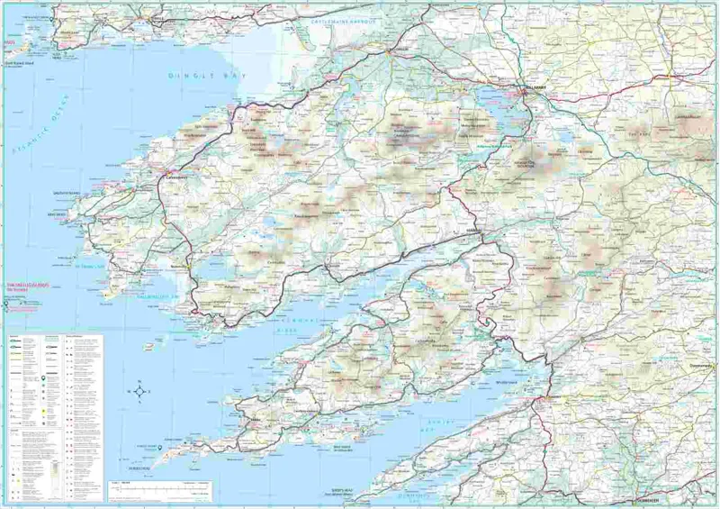 County Map of Kerry 3rd Edition 2024-5