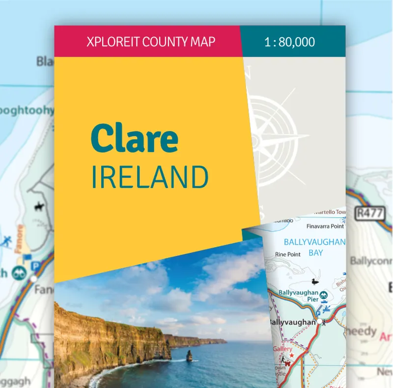 Xploreit County Map of Clare 3rd Edition 2024-2