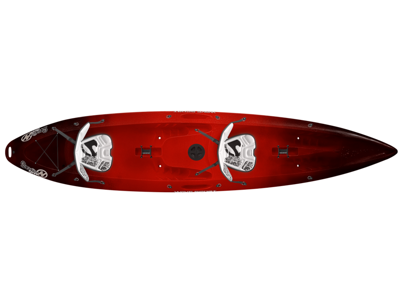 Wave Sport Scooter X Gemini Tandem Sit On Top Kayak in Cherry Bomb-1