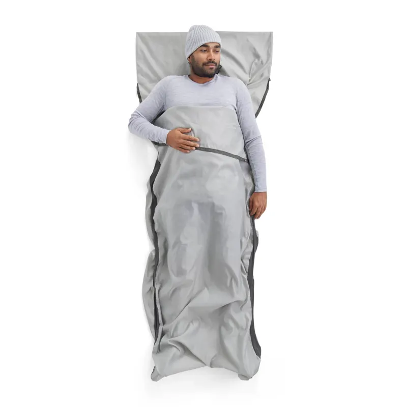 Silk Blend Sleeping Bag Liner - Mummy - Compact-3