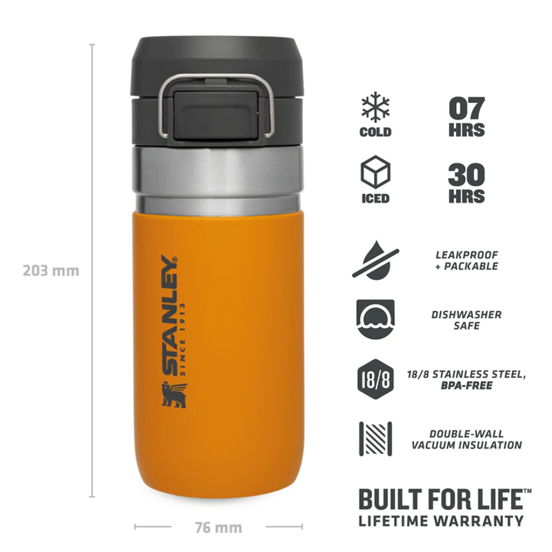 Stanley Go Quick Flip Water Bottle 16oz/0.47L in Saffron-2