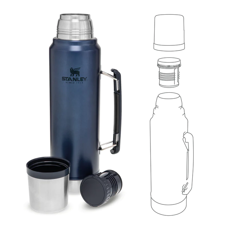 Stanley Classic Vacuum Bottle 1 litre in Nightfall Blue-1