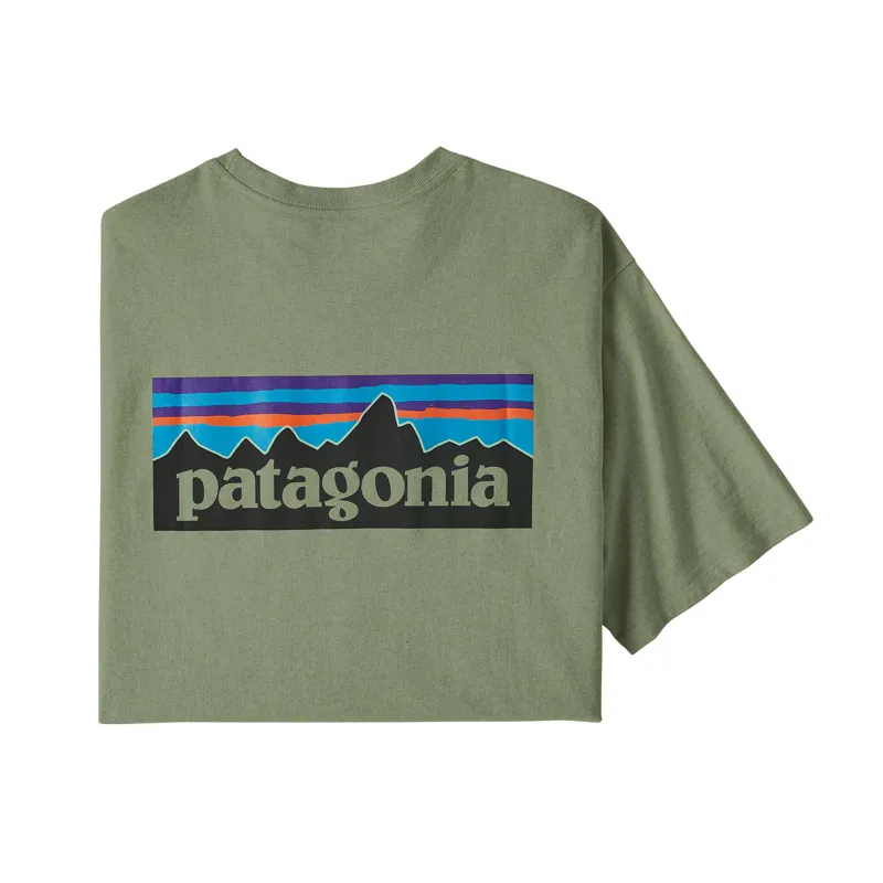 Patagonia P-6 Logo Responsibili-Tee in Sedge Green