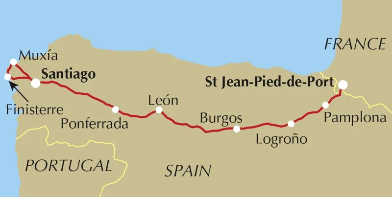 Camino De Santiago - Camino Frances Guide and Map Book-4
